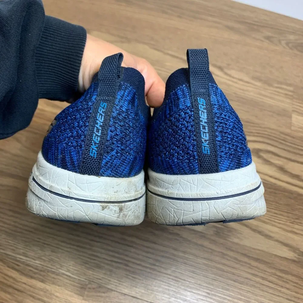 Skechers Burst 2.0 Mens Size 10 Shoes‎ Blue Slip On Comfort Walking Sneakers
